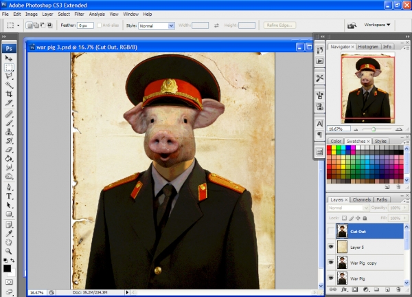 Creation of War Pigs: Step 6